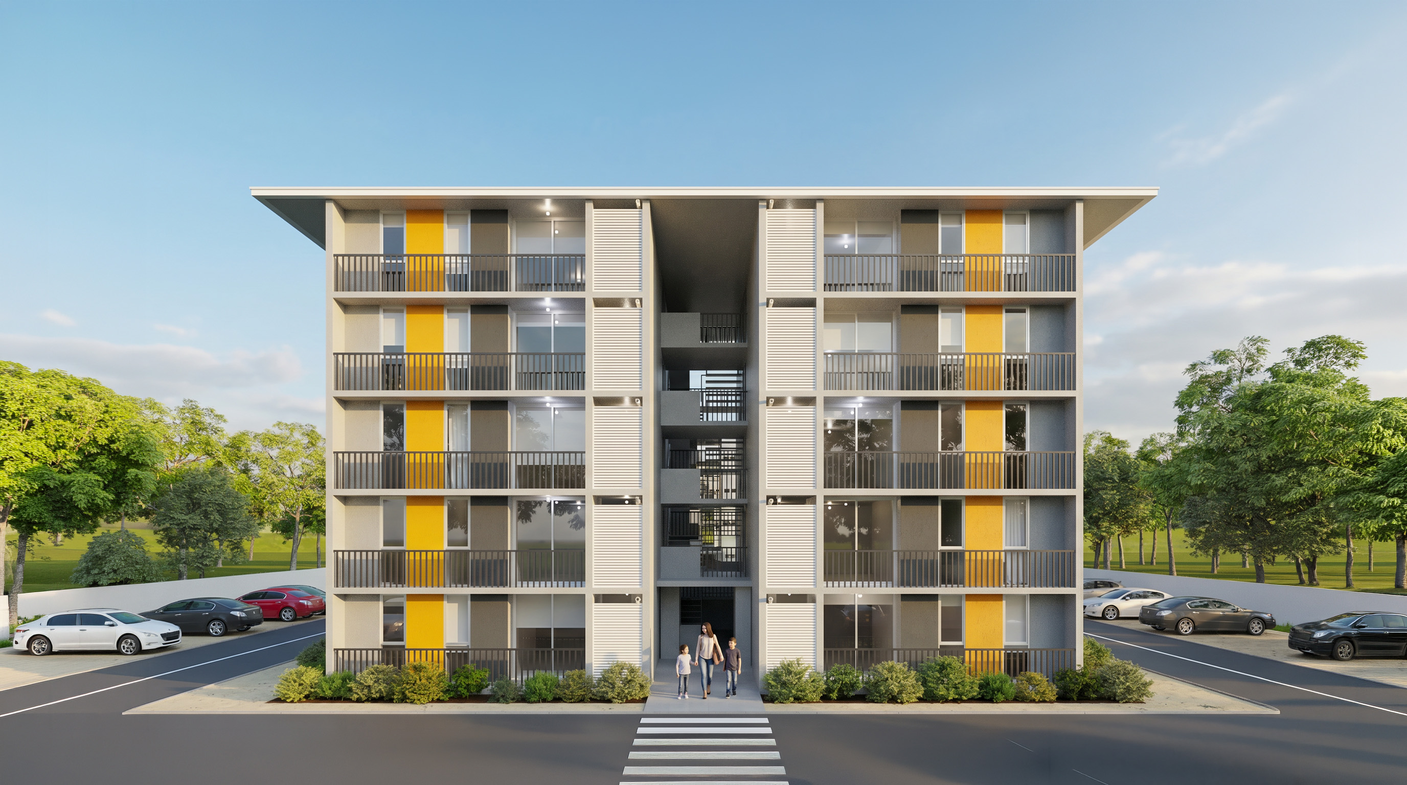 Render arquitectónico exterior JPG Files